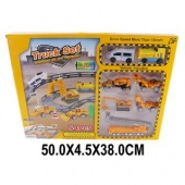 Автотрек Стройтехника эл., 54 дет., машина 5шт., поезд 2шт., металл, эл.пит.не вх.в комп