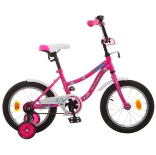 Велосипед NOVATRACK 14", NEPTUNE розовый, защита А-тип, короткие крылья, нет багажника