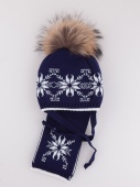 Шапка детская зимняя синяя Аляска Миалт