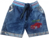 Шорты синие для мальчиков Babexi с машинкой