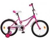 Велосипед NOVATRACK 18", NEPTUNE розовый, защита А-тип, короткие крылья, нет багажника