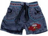 Шорты синие для мальчиков Babexi с красной машинкой
