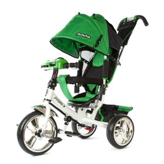 Велосипед 3кол. Comfort, светомуз.панель, 12/10" кол., зелен.