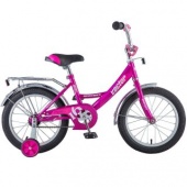 Велосипед NOVATRACK 16", VECTOR, фиолетовый, тормоз нож., крылья и багажник хром.