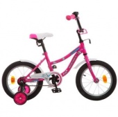 Велосипед NOVATRACK 14", NEPTUNE розовый, защита А-тип, короткие крылья, нет багажника