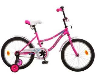 Велосипед NOVATRACK 18", NEPTUNE розовый, защита А-тип, короткие крылья, нет багажника