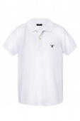 Футболка поло детская белая для мальчиков Gant