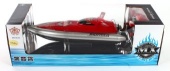 Катер р/у, аккум., 4 канала, 50м, 5 км/ч, ускоритель, 3 частоты