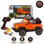 Джип Сафари р/у ПМ 020, аккум., 15км/ч, оранж.