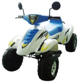 Квадроцикл эл. бело-син.. 103см., Бич Рейсер,12В