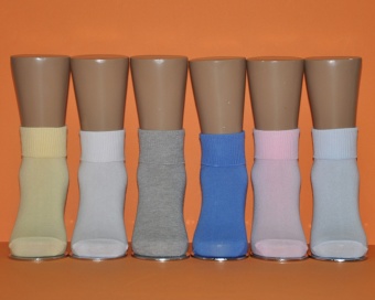 Носки розовые детские с тормозами Lansa