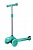 Самокат Moby kids, управление наклоном, свет.кол., рег.рул.стойка, бирюз.