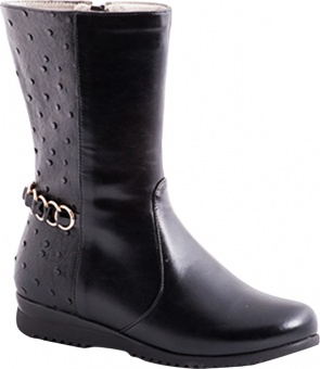 Сапоги черные для девочки RL5825