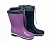 Сапоги резиновые сиреневые с меховым вкладышем Nordman