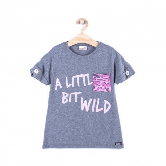 Футболка для девочек LITTLE BIT WILD Coccodrillo