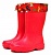 Сапоги резиновые Nordman для девочек красные с утепленным вкладышем ЭВА