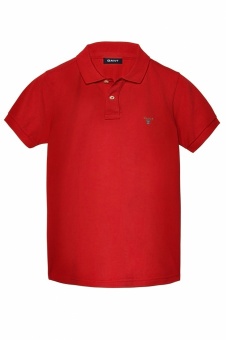 Футболка поло детская красная для мальчиков Gant