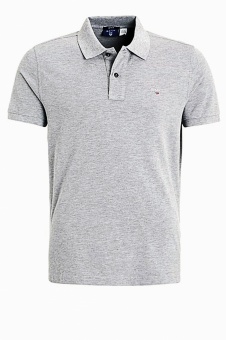 Футболка поло детская серая для мальчиков Gant