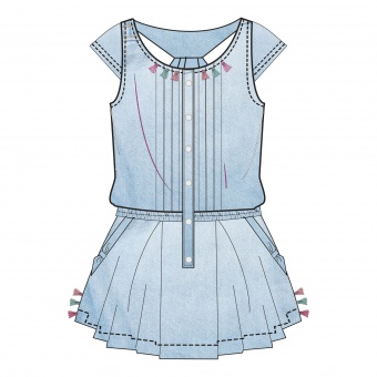 Платье для девочек PARADISE Coccodrillo