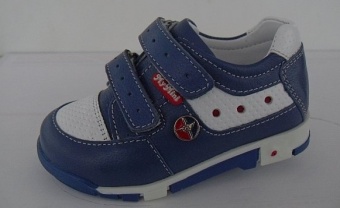 Полуботинки демисезонные детские для мальчиков голубые MyMini