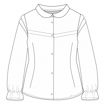 Блузка для девочек BACK TO SCHOOL GIRL Coccodrillo