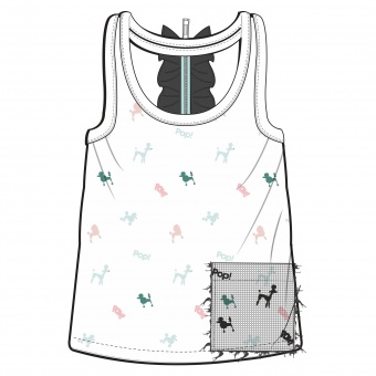 Майка для девочек POP Coccodrillo