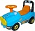Машина-каталка Джип с гудком (голубой)