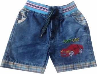 Шорты синие для мальчиков Babexi с машинкой