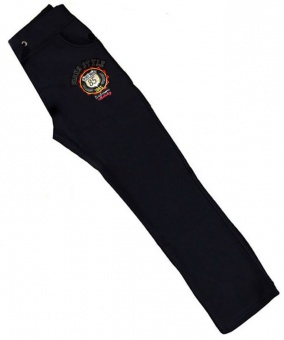 Брюки спортивные черные утепленные для девочек Babexi