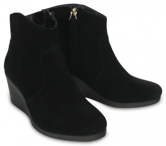 Leigh Suede Wedge Bootie