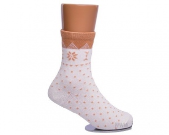 Носки бежевые с тормозами детские Lansa