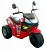 Мотоцикл эл. крас 103 см., трехкол, Спейс, 2*6 В