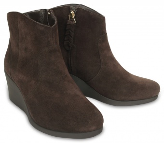 Leigh Suede Wedge Bootie