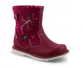 Сапоги для девочки осень весна красные Sursil-Ortho