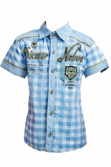 Рубашка голубая для мальчиков Babexi + футболка