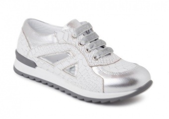 Кроссовки детские для девочек белые Woopy