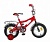 Велосипед NOVATRACK 12", COSMIC, красный, тормоз нож., крылья, багажник хром.
