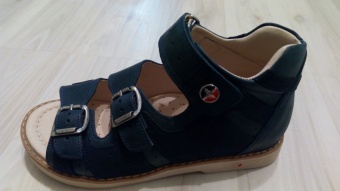 Сандалии темно-синие бархат для мальчика Mymini