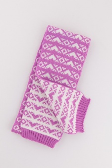 Шарф детский весна осень розовый Миалт