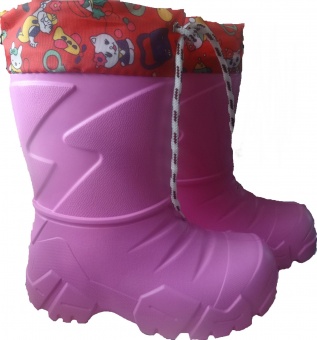 Сапоги Nordman для девочек розовые с утепленным вкладышем ЭВА