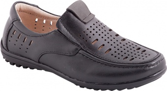 Туфли черные для мальчика RL5839