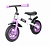 Беговел Moby Kids KidRun 10, 10" надувн. кол., пластиков обод. Крылья, бел-фиолет.
