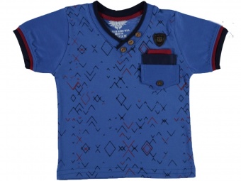 Футболка детская синяя для мальчиков Babexi