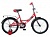 Велосипед NOVATRACK 18", URBAN, красный, тормоз нож., цветн.крылья, багажник хром.,