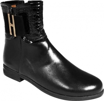 Ботинки черные для мальчика RL5824