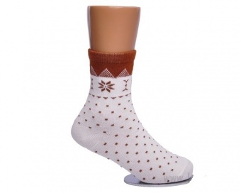 Носки коричневые с тормозами детские Lansa